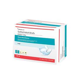 Kendall 696599715243 Cardinal Health Quilted Adult Briefs Heavy Absorbency Large Case Of 72