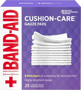 Kenvue 381371161287 Band-aid Brand Absorbent Cushion Care Sterile Square Gauze Pads For First Aid