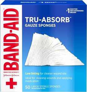 479460 Kenvue Band Aid Brand First Products Tru-absorb Sterile Gauze Sponges For Cleaning