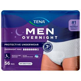Kenvue 768702558112 56 Count Tena Men Protective Incontinence Underwear For Size Large