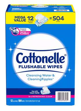 Kev And Cooper Llc 726084667464 Cottonelle Fresh Care Flushable Cleansing Cloth 504 Count