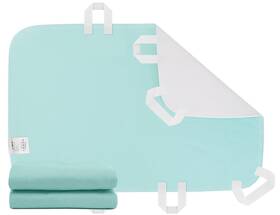 Kikeang 707630461033 2 Pack Reusable Waterproof Bed Pads 34x52 Inch Absorbent With 6 Handles