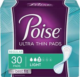 45580 Kimberly-clark Feminine Pads - Light Absorbency Regular Length 30 Ct Pack Of 1