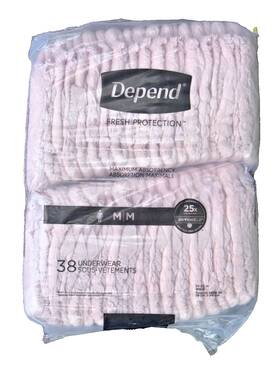 541974 Kimberly Clark Depend Fresh Protection Womens Adult Incontinence Underwear M Medium 38ct