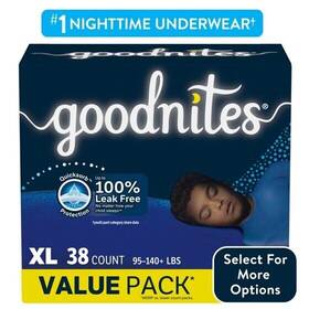 55140 Kimberly Clark Nighttime Bedwetting Underwear For Boys Xl 38 Ct