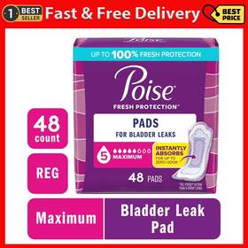 Kimberly Clark 744110031829 Poise Incontinence Pads For Women 5 Drop Maximum Absorbency Regular Length