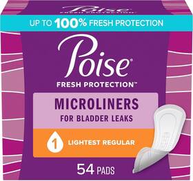 00036000482942 Kimberly-clark Corp. Poise Daily Microliners Incontinence Panty Liners 1 Drop Lightest Absorbency