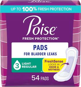 00036000516050 Kimberly-clark Corp. Poise Incontinence Pads And Postpartum 3 Drop Light