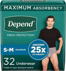 00036000537482 Kimberly-clark Corp. Depend Fresh Protection Adult Incontinence Underwear For Men Disposable Maximu