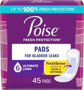 10036000341048 Kimberly-clark Corp. Poise Incontinence Pads And Postpartum 6 Drop Ultimate Absorben