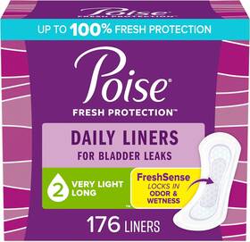 10036000446767 Kimberly-clark Corp. Poise Daily Liners Incontinence Panty 2 Drop Very Light Absorbency Lon