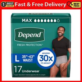 10036000479260 Kimberly-clark Corp. Depend Fresh Protection Adult Diapers Incontinence Underwear For Men