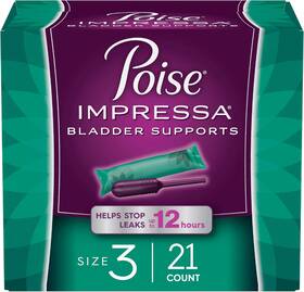 10036000496205 Kimberly-clark Corp. Poise Impressa Incontinence Bladder Support For Women Control Size 3
