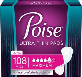 10036000514213 Kimberly-clark Corp. Poise Ultra Thin Incontinence Pads For Women Maximum Absorbency Long Length 1