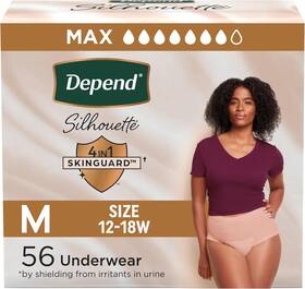 10036000514572 Kimberly-clark Corp. Depend Silhouette Adult Incontinence And Postpartum Bladder Leak Underwear For Wom