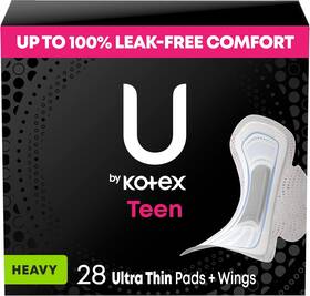 10036000514855 Kimberly-clark Corp. Balance Sized For Teens Ultra Thin Pads With Wings Heavy Absorbency 28 Count