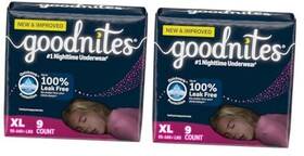 10036000533825 Kimberly-clark Corp. Girlsft Nighttime Bedwetting Underwear Size Extra Large 95-140 Lbs 9 Ct