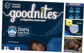 10036000533870 Kimberly-clark Corp. Boysft Nighttime Bedwetting Underwear Size Extra Large 95-140 X-large 63