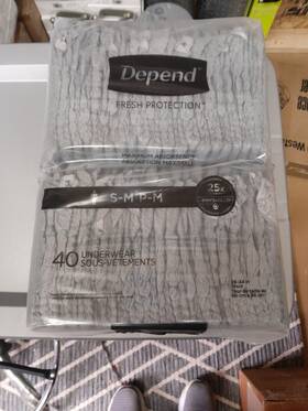 10036000542049 Kimberly-clark Corp. Depend Fresh Protection Adult Incontinence Underwear Men Sm.26-34 40 Ct. Max