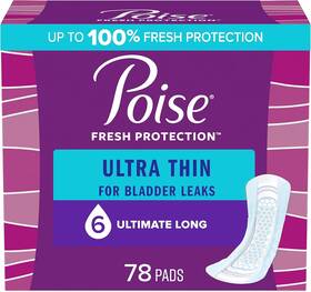 10036000543589 Kimberly-clark Corp. Ultra Thin Incontinence Pads 6 Drop Ultimate Absorbency Long Length 78 Count