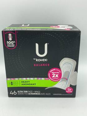10036000549017 Kimberly-clark Corp. U By Kotex Balance Ultra Thin Pads With Wings Heavy Absorbency