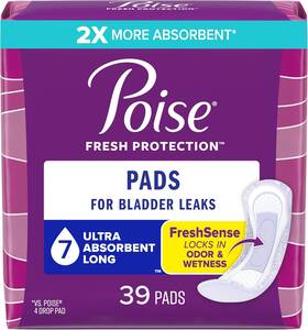 10036000549406 Kimberly-clark Corp. Poise Incontinence Pads And Postpartum 7 Drop Ultra Absorbency