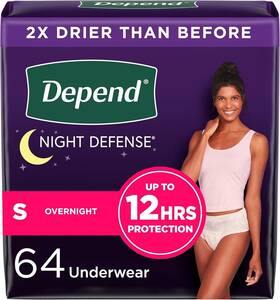 10036000551638 Kimberly-clark Corp. 64 Count Night Defense Incontinence Postpartum Bladder Leak Underwear For Adult