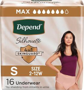 10036000554127 Kimberly-clark Corp. Silhouette Adult Incontinence And Postpartum Bladder Leak Underwear For Women Ma