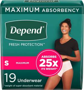 47915 Kimberly-clark Corp. Depend Fresh Protection Adult Incontinence And Postpartum Bladder Leak Underwear F