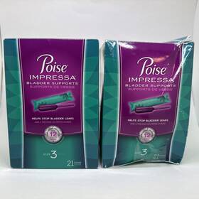 49620 Kimberly Clark Corp 2x Poise Impressa Bladder Supports Size 3 21 Count Each 42 Total Exp 06/27