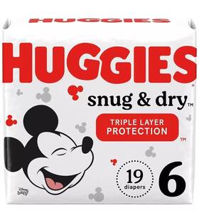 51470 Kimberly Clark Corp Huggies Snug And Dry Diapers Size 6 Jumbo Pack 19 Ct Package