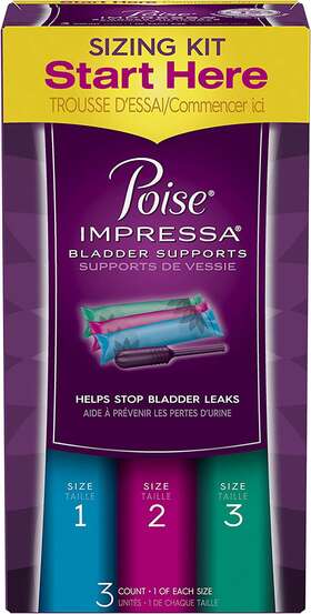 Kimberly-clark Corp. - Sampling 726084602694 Poise Impressa Incontinence Bladder Supports For Control Sizing Kit