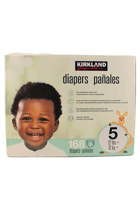 Kirkland 196633911926 Diapers Size 5 27 Lbs 168 Count