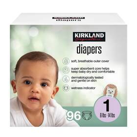 1805950 Kirkland Signature Diaper Size 1 96 Count