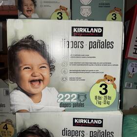 1805970 Kirkland Signature Diapers Size 3 16-28 Pounds 222 Count