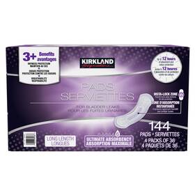 Kirkland Signature 196633854667 Incontinence Pads For Bladder Leaks 144-count