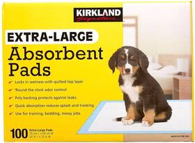 956696 Kirkland Signature Extra-large Absorbent Pads 30 In L X 23 W 100-count. Nib
