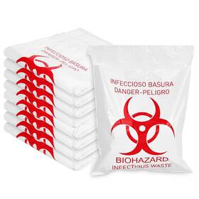 Bod0100 Klyuqoz Small Biohazard Bag Pasteable Waste Container Pack Of 100 Pastabl R