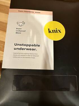 Fk203bn Knix Super Leakproof Bikini Black M Absorbency 40ml Machine Washable. New Fk203bn Knix Super Leakproof Bikini Black M Absorbency 40ml Machine Washable. New