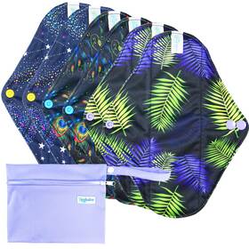 Leekalos 794590112273 Bamboo Menstrual Cloth Pads - Reusable Small Pack Of 6 Mystery