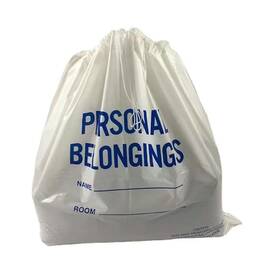 Lichen Cottage 765147691817 Patient Personal Belonging Bags - Drawstring Clear 1.6 Mil Thick 18 Inch W X 2