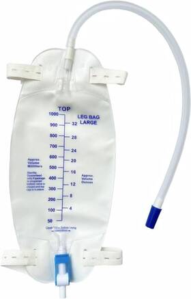 Lifevv 313109777781 3 Pack Easy-tap Leg Bag Urinary Drainage 32 Oz With 18 Inch Tubing An