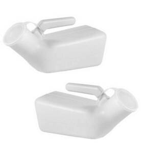 Linalife 743307769835 2 Pack Thick Firm Male Urinal Urine Bottle With Lid Urinals For Men Fir