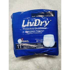 Livdry 892684001967 Overnight Adult Protective Underwear Leak Proof Xxxl 11 Count Livdry 892684001967 Overnight Adult Protective Underwear Leak Proof Xxxl 11 Count