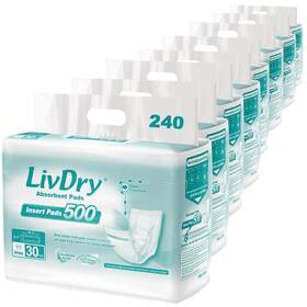 Livdry 904585128196 Incontinence Pad Insert Long Length Protection For Men And Women Extra