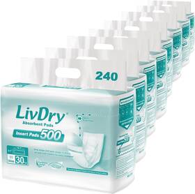 Liv240 Livdry Incontinence Pad Insert Long Length Protection For Men And Blue