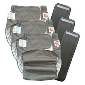 Lmaray 291677568309 3 Pack Adult Cloth Diapers With Fastener Diaper Inserts Tpu Waterproof Nappy