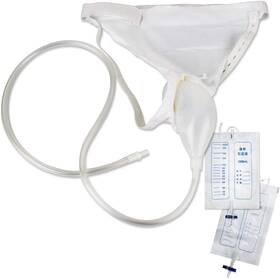 Lolicute 313057520507 Urinal Pee Holder Urine Bag Collector 1000ml Portable Wearable Collection