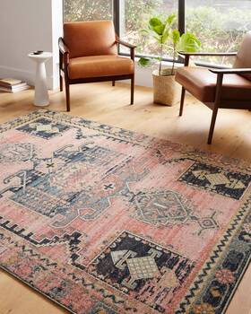 Joc-06 Loloi Ii 885369513305 Jocelyn Collection Accent Rug 2ft-3 Inch X 4ft-0 Rose/rose Rectangular 0.38