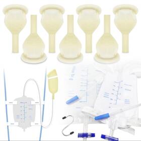 Lp-sunshine 614162656427 Latex Condom Catheter Self-sealing Set With 500ml Leg Bag 1 Pack Thick Tube
